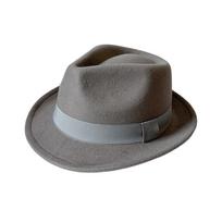 Jazz Hat Classic Fedora Hat Solid Color Vintage Trilby Cap Soft Elegant Wool Felt Hat Autumn Winter black