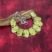 Atlantisite Handmade Gemstone Jewelry, 925 Solid Sterling Silver Necklace Unique Design Jewelry, For Women 18 Inches With Adjustable Chain