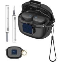 Case for JBL Tune Buds 2 Earbuds Case Cover,UHFOUWYU 360° Full Coverage Shockproof Durable Skin-Friendly Odor-Free Protective Cover with Compact black
