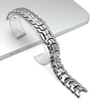 Nerūdijančio plieno pakaitinis laikrodžio dirželis TAG Heuer LINK Lincoln serijos moteriškam laikrodžiui - 15x7,5 mm white