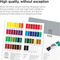 Winsor & Newton Winton Oil Color, 200ml (6.75-oz) Tube, Lamp Black 6.75 Fl Oz (Pack of 1) juoda