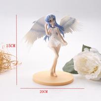 15cm Action Figure Angel Beats Tachibana Kanade PVC Model Toys Desktop cake Decoration  Figurine Gifts For kids white