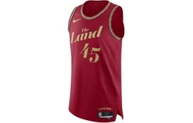 Nike Krepšinio marškinėliai Cleveland Cavaliers, Donovan Mitchell, City Edition Vyriški Bordo DX8755-698 L brown