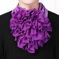 Fashion Solid Color Neck Collar Free Size Detachable Fake Collar Women Neckerchief purple