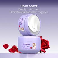 1PC Deodorant Cream Antiperspirant Lotion Solid Underarm Balm ARMPIT CREAM Refreshing and Long-lasting Fragrance 01# rose scent