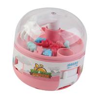 Kids Mini Doll Grabber Machine Improve Coordination Electric Dinosaur Grabber Game Toy Pink pink