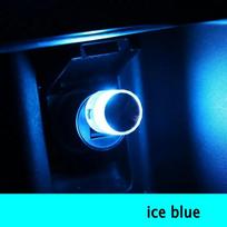 Car Mini USB LED Ambient Light Decorative Atmosphere Lamps for Interior Environment Auto PC Computer Portable Light Plug Play qclyn77 raudona