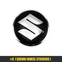 4 vnt. Automobilio rato centrinio dangtelio lipdukai raktui Suzuki Kaiser Swift Jimny Swace Across Ignis Alto Splash DZire Vitara sidabras