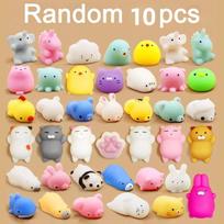20/50pcs Cute Animal Squishy Toys, Stress Relief Ball, Party Gift, Birthday Present, Asmr Anxiety Toy, Satisfying Sensory Play yellow
