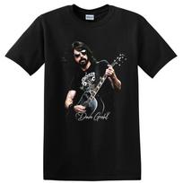 Dave Grohl Rock Guitar T Shirt Music Legend Portrait Tee M black