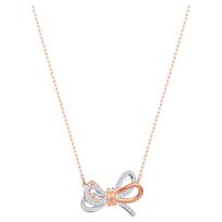 Swarovski Lifelong Bow pendant White Mixed metal finish 5440636 balta