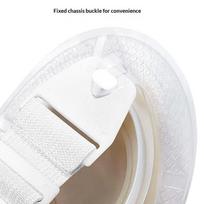 Reguliuojamas elastingas stomos diržas dirželiams saugiam stomos maišelio tvirtinimui, patogus prigludimas pooperaciniam kasdieniam naudojimui one size white