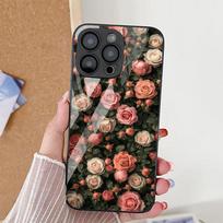 Rose Flower Phone Case For Samsung A16 A17 A56 A55 5g Case S25 S24 S23 Ultra A26 A54 A53 A36 A25 A34 A15 Tempered Glass Cover Galaxy S23+ gray