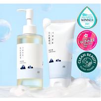 [ROUND LAB] 1025 Dokdo Cleansing Oil & Cleanser Set 200 ml + 150 ml white