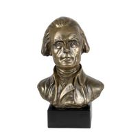 Thomas Jefferson - marble bust, statuette of a famous person, decoration for office, school, and hotel by the Art-Dog brand ruda