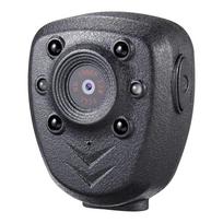 Kūno dėvima kamera - 1080P HD saugos ir teisėsaugos įrašymo įrenginys, nešiojamas sportinis DVR, naktinio matymo kilpos įrašymas With 16G Memory juoda