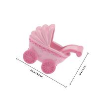 5Pcs Baby Shower Cake Decorations Stroller Baby Bottle Resin Cake Toppers Party Supplies Birthday Photo Props Decor mėlyna