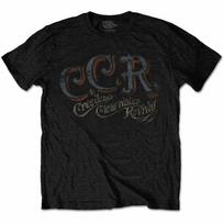 Creedence Clearwater Revival CCR Logo Tee T-Shirt Mens Unisex L black