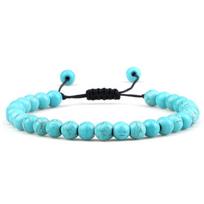 Multiple Style 6Mm Natural Tiger Eyes Lava Rock Protection Handmade Bracelet Men'S Gift A3 black
