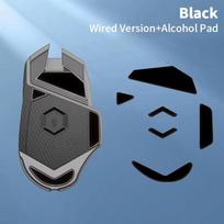 Ultra-Smooth Mouse Feet Pads Replacement Curve Edge Mouse Foot Stickers for Logitech G502 Black-wired black