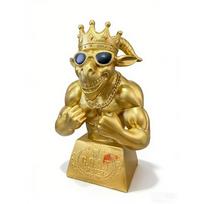 Golden GOAT Resin Trophy, Fun Sports Award Statue for Competition Party Decoration beige