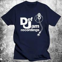 Vintage Printed Mens Clothing DEF JAM Recordings Logo Classic Rap Hip Hop NAS T Shirt Classic H S white