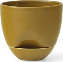 Audo Copenhagen Savaiminio laistymo vazonas Hydrous ochros spalvos 12 cm