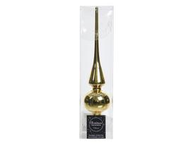 Stiklinė eglės viršūnė TREETOPPER, auksinės sp., 6 x 26 cm, 1 vnt