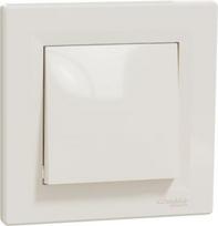 1 gang switch, with frame, 1P, 10A 250V AC, cream Asfora EPH0700123 | 3606480575730