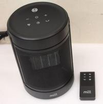 SALE OUT. Mill Ceramic Fan Heater 1500 W, 2 heat settings, 4 modes, LED display, Timer, Remote control, Black | Mill FH1500BLACK | Ceramic fan heater | 1500 W | Suitable for rooms up to 22 m² | Black | NOT ORIGINAL PACKAGING FH1500BLACKSO | 2000001437629
