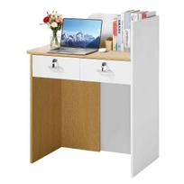 Registratūros stalas VEVOR KLFD-07, 2 stalčiai, 80 × 100 × 45 cm
