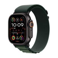 Apple Watch Ultra 2 MX4T3EL/A 49mm GPS+Cellular, juodas titanas/Alpine Loop tamsiai žalias