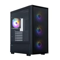 Zalman S6, ATX Mid Tower PC Case, 3 x 140mm FRGB Fans, 1 x 120mm FRGB Fans, Black