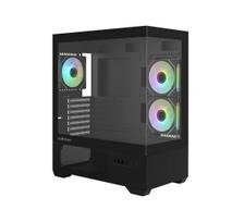 Zalman CHRONIX V2, ATX Mid Tower PC Case, 3 x 120mm ARGB Fans, Black