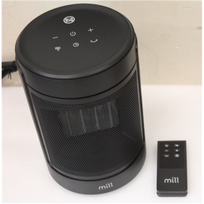 SALE OUT. Mill Ceramic Fan Heater 1500 W, 2 heat settings, 4 modes, LED display, Timer, Remote control, Black | Mill FH1500BLACK | Ceramic fan heater | 1500 W | Suitable for rooms up to 22 m² | Black | NOT ORIGINAL PACKAGING