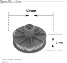 4 vnt. ritės žoliapjovei, 1.65 mm x 6.1 m, pakeičiamos Gardena