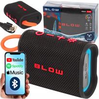 Nešiojamas belaidis „Bluetooth“ garsiakalbis BLOW AQUA TUNE, atsparus vandeniui IP67, FM radijas, USB, RGB