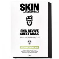 Slick Gorilla Skin Revive Sheet Mask - lakštinė kaukė vyrams, 3 vnt.