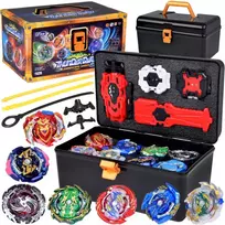 Large set of 8 discs GYRO spinner launcher, suitcase ZA5462