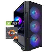 Kompiuteris "CYBER 5X D5" | AMD Ryzen™ 5 9600X 6-Core | 32GB DDR5 5600Mhz | 1TB SSD | GeForce RTX™ 5060 8GB OC GDDR7 DLSS 4 | 20240547_5060_96 | RTX IT'S' ON, DLSS 4, Ray Tracing, Reflex 2, AI PC, NVIDIA Studio | Dovana RGB žaidimų klaviatūra ir pelė