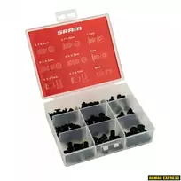 Įrankis SRAM Frame Plug Tacklebox (4.2mm QTY 10, 5mm QTY 10, 5.7-6mm QTY 20, 6.0-6.3mm QTY 20, 6.3-6.5mm QTY 20 and 8mm QTY 10)