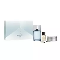 Set Mercedes-Benz: Air, Eau De Parfum, For Men, 100 ml + Land-Sea-Air, Cleansing, Scented Soap Bar, 110 g + Land, Eau De Parfum, For Men, 1.5 ml *Sample + Air, Eau De Parfum, For Men, 1.5 ml *Sample + Land-Sea-Air, Hydrating, Oil, Face, Body, Hair & Beard