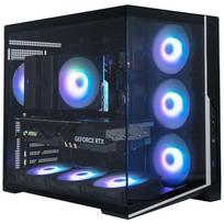 Zalman D40 BLACK, ATX Midi Tower kompiuterio korpusas, 7x120mm ARGB ventiliatoriai, juodas, 410mm GPU, 160mm CPU, USB 3.2 Type-C