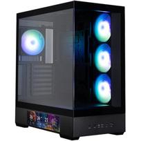 Zalman P40 DS ATX Mid Tower korpusas, 4 x 120mm ARGB ventiliatoriai, juodas, 9.1 col. LCD, 420mm GPU, 165mm CPU aušintuvas