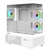 Zalman CHRONIX V2 WHITE, ATX Mid-Tower kompiuterio korpusas, 3x120mm ARGB ventiliatoriai, baltas