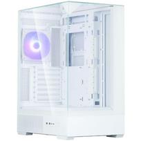Zalman P40 PRISM PLUS WHITE, ATX Midi Tower korpusas, 3x120mm ARGB ventiliatoriai, baltas, 4mm grūdintas stiklas, USB 3.0, USB-C