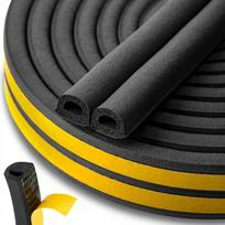 Keltin K02910C lipni langų ir durų tarpinė, EPDM D tipo, 21x15mm, 50m, juoda
