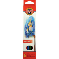 Pieštukai akvareliniai Koh-I-Noor Aquarell Fish 6 spalvų