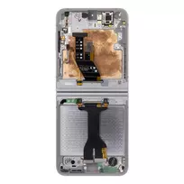 SAMSUNG LCD display + Touch Unit + Front Cover – Galaxy Z Flip 6 5G Silver (Service Pack)