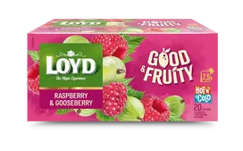 Loyd Flavored fruit and herbal tea with raspberry and gooseberry flavor 20x2.5g